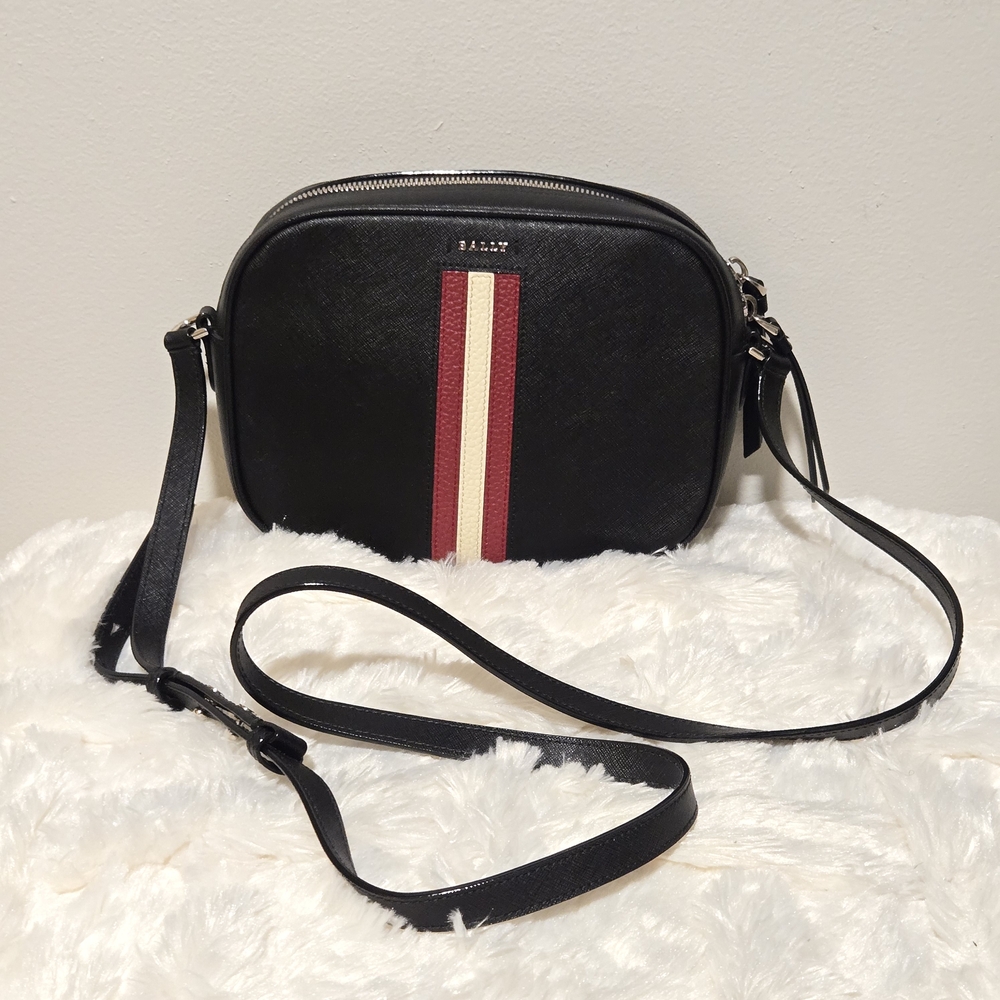 Bally Sastrid Saffiano Leather Crossbody Bag
